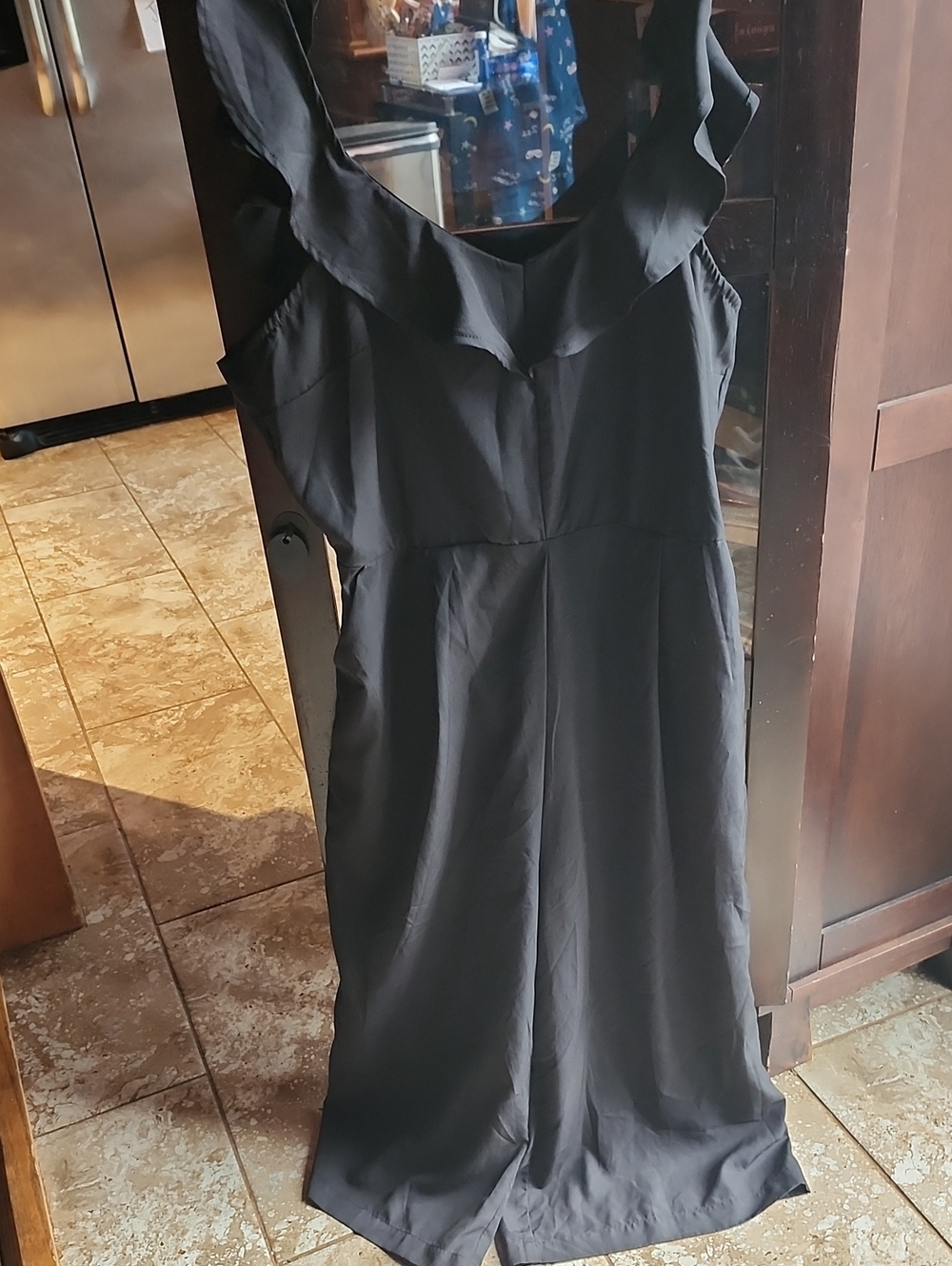 Black Wide-Leg Women's Jumpsuit